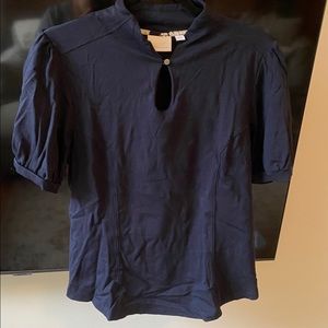 Navy Anthro Blouse